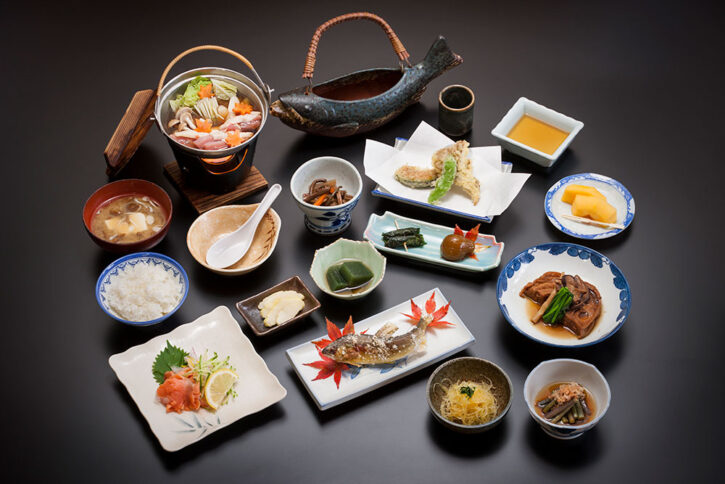 会津西山温泉 滝の湯　夕食