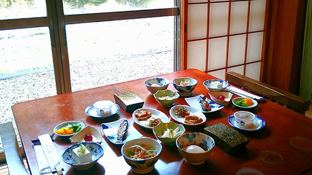 会津西山温泉 滝の湯 朝食